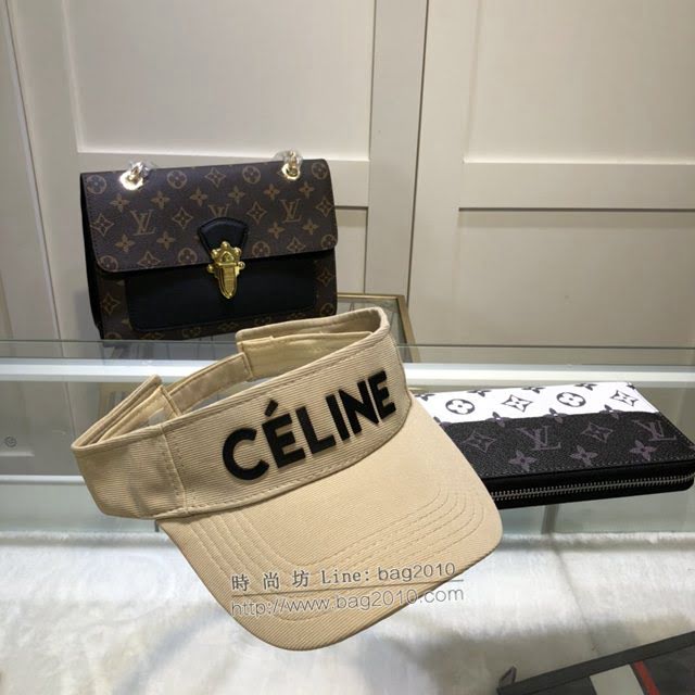CELINE女士帽子 賽琳空頂遮陽帽  mm1165